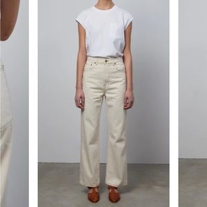 B Sides Jeans in Ecru Off White - Sz 25